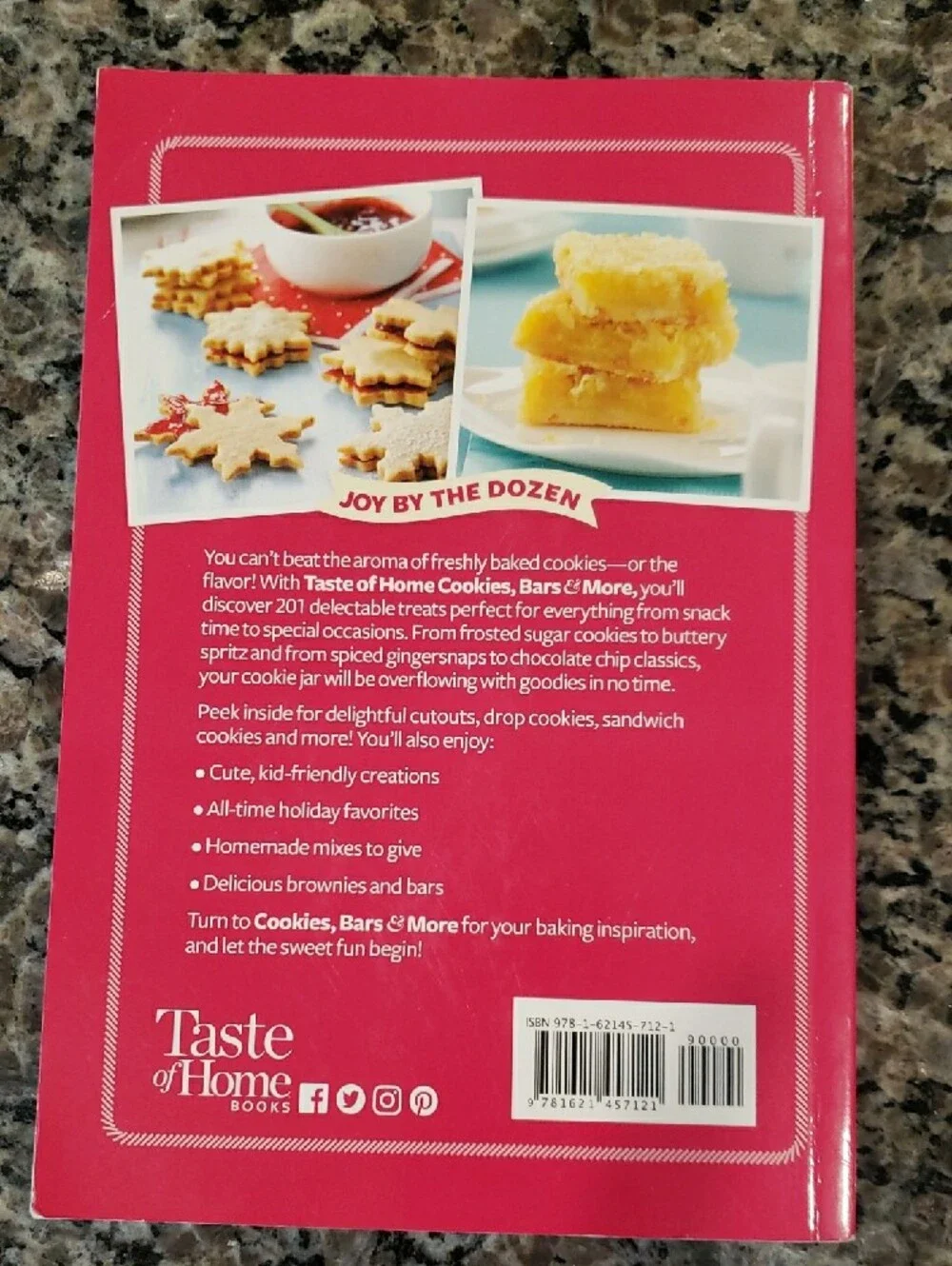 3/$20 Taste of Home Cookies Bars & More Cookbook
